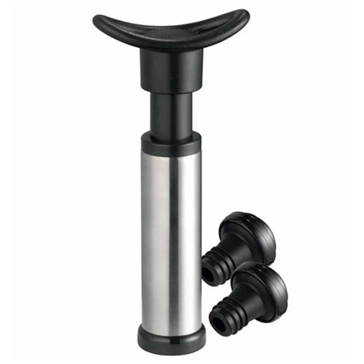 Wine Vacuum Pump with Two Wine Stoppers by Cellar