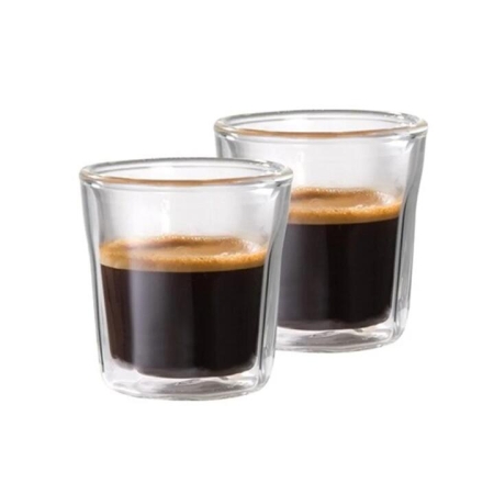 Barista Facet Double Wall Espresso Glass Set of 2 Size 88ml by Baccarat