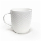 Bianco Zig Zag Textured Mug Size 350ml by Alex Liddy