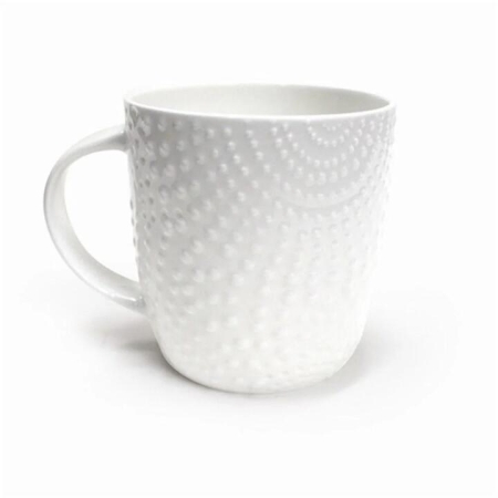 Bianco Dots Textured Mug Size 350ml by Alex Liddy