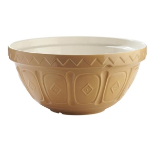 Cane Earthenware Mixing Bowl /2.7L Light Brown Size 26X26X12cm by Mason Cash-26cm