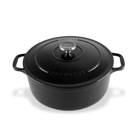 Chasseur Round French Oven 26cm 5L Matte Black