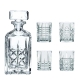 5-Piece Crystal Highland Whisky Decanter & Tumbler Set Size 750ml/345ml by Nachtmann