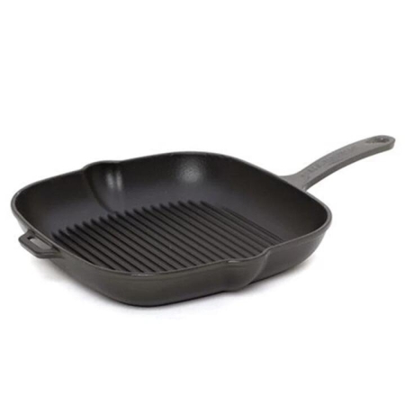 Square Grill Pan Caviar Size 25cm by Chasseur