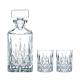 Noblesse 3 Piece Crystal Whisky Decanter & Tumbler Set Size 750ml/324ml by Nachtmann