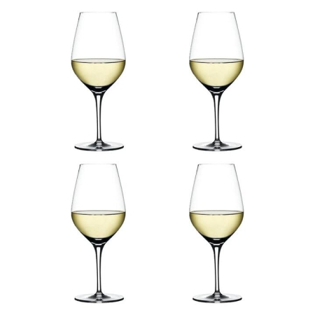 Authentis 4 Piece Crystal Wine Glass Set Size 480ml in White by Spiegelau-White