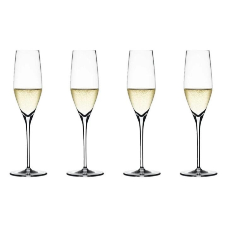 Authentis 4 Piece Crystal Glass Champagne Flute Set by Spiegelau