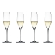Authentis 4 Piece Crystal Glass Champagne Flute Set by Spiegelau
