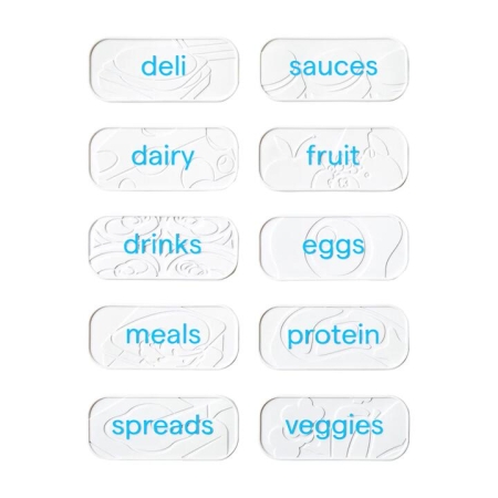 YouCopia Pack of 10 Re-Stickable Fridge Labels