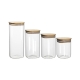 Pantry 4 Piece Square Glass Canister Set by Ecology