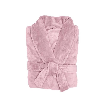 Angove Microplush Robe M/L Blush 100% Polyester by Bambury-M/L