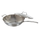 iconiX Stainless Steel Wok with Lid & Helper Handle Size 32cm by Baccarat