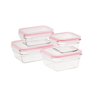 Glasslock 4 Piece Oven Safe Glass Container Set