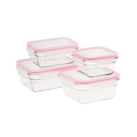 Glasslock 4 Piece Oven Safe Glass Container Set