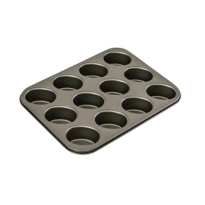 Classic 12 Cup Non-Stick Friand Pan Size 35.5cm by Bakemaster