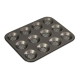 Perfect Crust Non-Stick 12-Cup Shallow Baking Pan Size 32X24X0.4cm by Bakemaster
