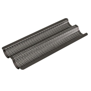 Perfect Crust Non-Stick Baguette Tray Size 39X16X2.5cm by Bakemaster