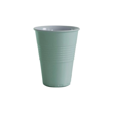 Miami Melamine Single Tone Cup 400ml Duck Egg Size 9.5X9.5X12cm in Blue by Serroni-Blue