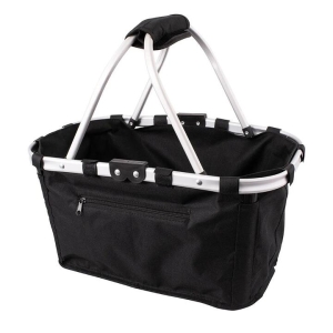 Two Handle Carry Basket Size 44X28X15cm in Black by Karlstert-Black