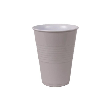 Miami Melamine Two Tone Cup Dusty in Grey by Serroni-Grey