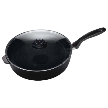 XD Induction Deep Saute Pan With Glass Lid Size 28X7.5cm by Swiss Diamond