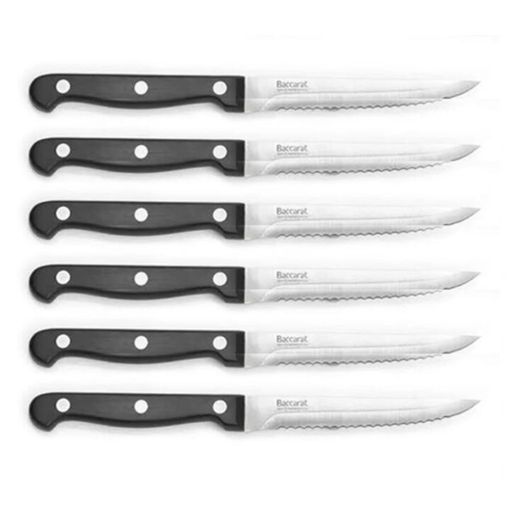 Sabre 6 Piece Steak Knife Set by Baccarat