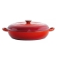 Le Connoisseur Round French Saute Pan Size 31cm in Red by Baccarat-Red