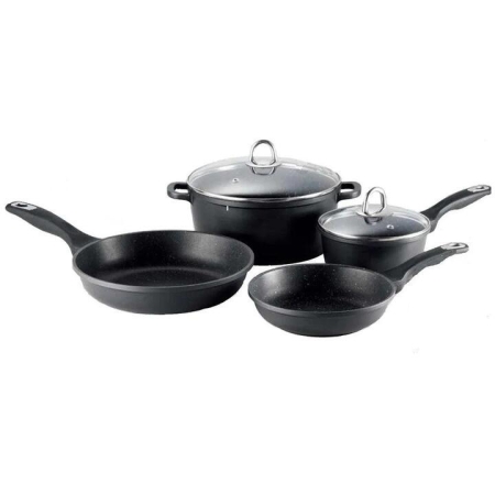 Granite 4 Piece Non Stick Cookware Set by Baccarat