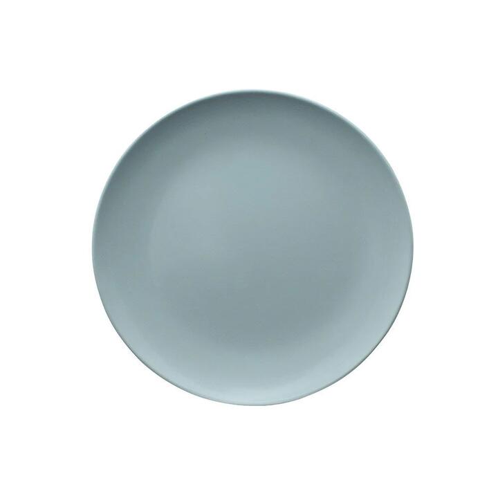Colour Melamine Dinner Plate Duck Egg Size 25X25X2cm in Blue by Serroni-Blue