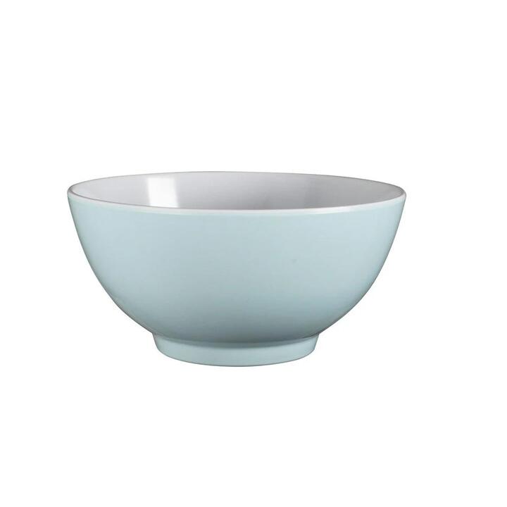 Two-tone Melamine Bowl Size 15X15X7.5cm in White by Serroni-White