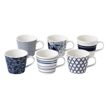 Pacific Set of 6 Mugs 260ml Size 10X9cm by Royal Doulton