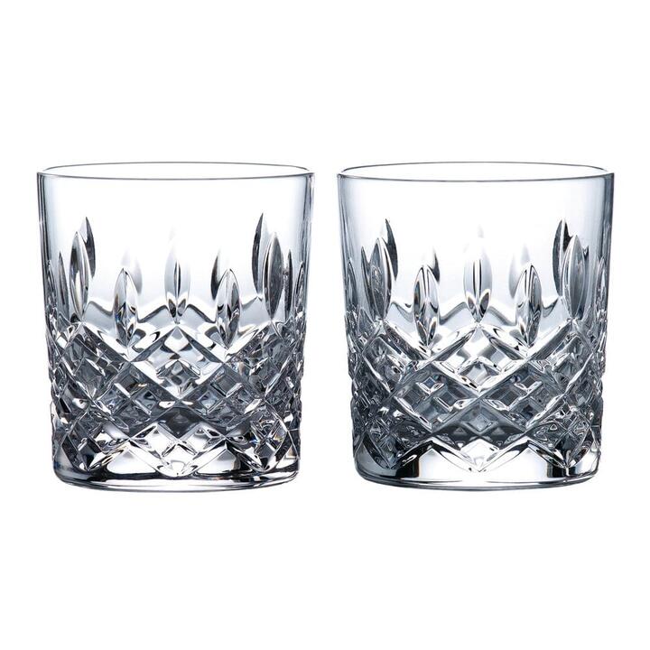 R&D Collection Highclere Pair of Crystal Tumblers Size 8.5X9cm by Royal Doulton
