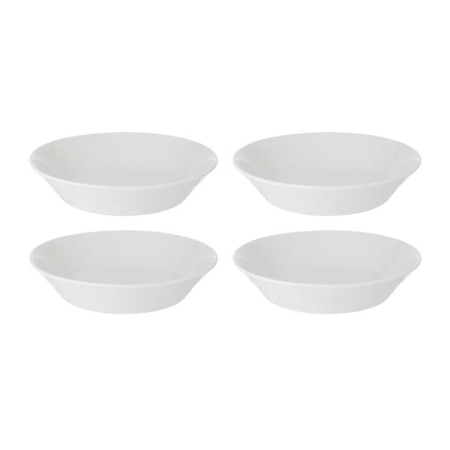 1815 Pure Set of 4 Pasta Bowls Size 23cm in White by Royal Doulton-White