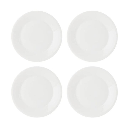 1815 Pure Set of 4 Side Plates Size 23cm in White by Royal Doulton-White