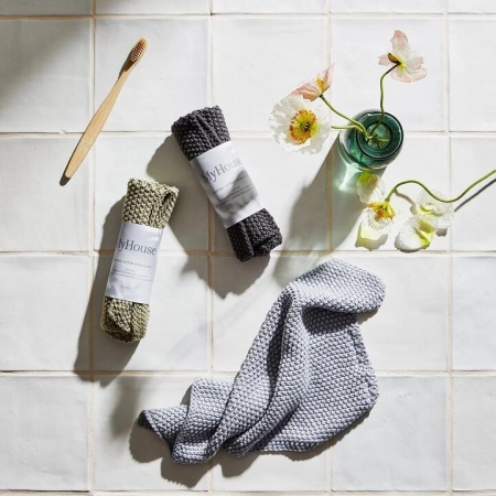 Knitted Wash Cloth Pistachio Size 30X25cm by MyHouse