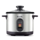 Rice Master Brushed Stainless Steel 7 Cup Rice Cooker Size 30X30X25cm by Breville