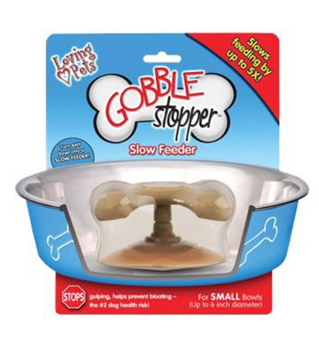 Gobble Stopper Slow Feeder For Bowls Size Medium by Loving Pets-Medium