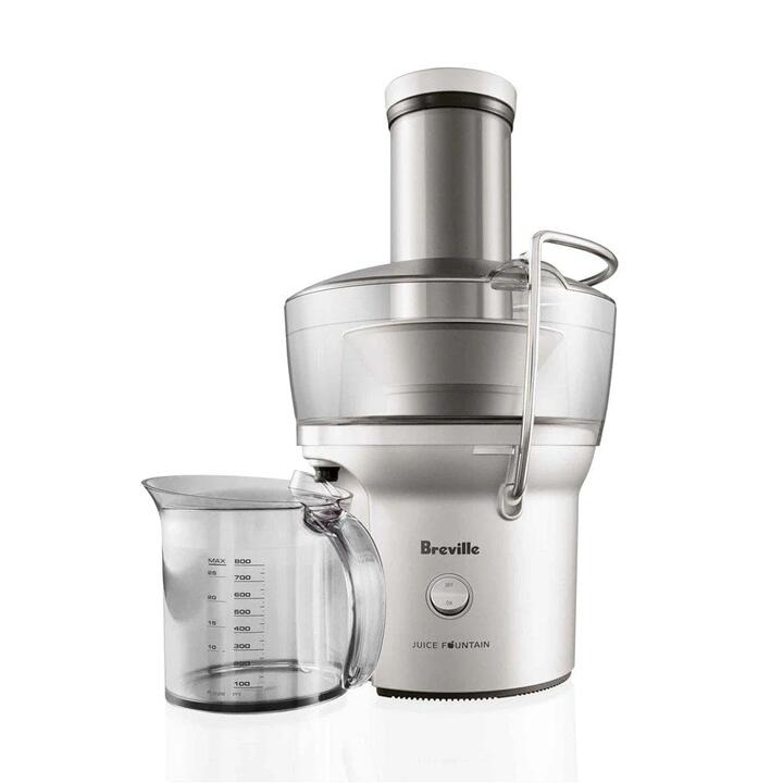 The Juice Fountain Compact in Silver Mesh by Breville-Silver