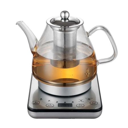Digital Glass Kettle with Tea Infuser Size 20.5X19X20.5cm by Healthy Choice