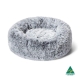 Calming Cuddler Fox Cat Bed Size 50X50X18 in Silver by Snooza Pet Products-Silver
