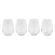 Tonic Stemless Wine Glass - Set of 4 Size 500ml in White by Cellar-White