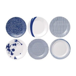Pacific Set of 6 Entree Plates Size 23.5cm by Royal Doulton