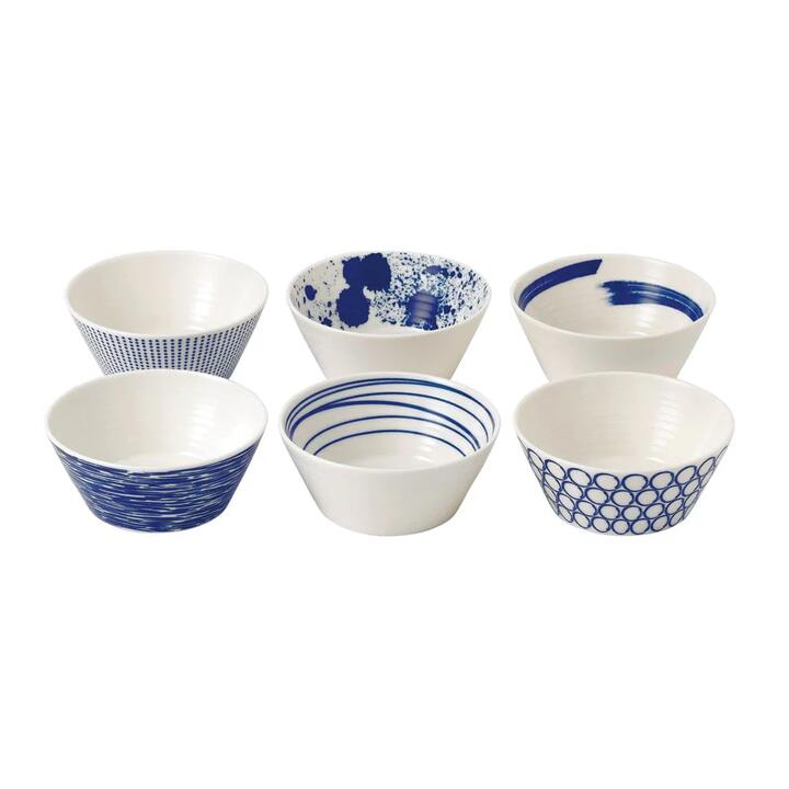 Pacific Set of 6 Bowls Size 11cm by Royal Doulton