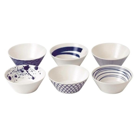 Pacific Bowls Set of 6 Size 16cm by Royal Doulton
