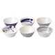 Pacific Bowls Set of 6 Size 16cm by Royal Doulton