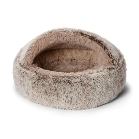 Snooza Mink Hoodie Calming Cuddler Dog Bed-Medium