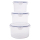 Locknlock Classic 3 Piece Round Container Set