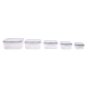Lock & Lock Classic 5 Piece Square Container Set