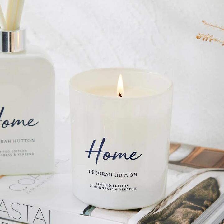 Candle Lemongrass & Verbena Size 9.3X9.3X10.7cm by Deborah Hutton