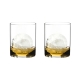 H2O Classic Bar 2 Piece Crystal Whisky Glass Set 430ml Size 17.6X8.9X11.2cm by Riedel